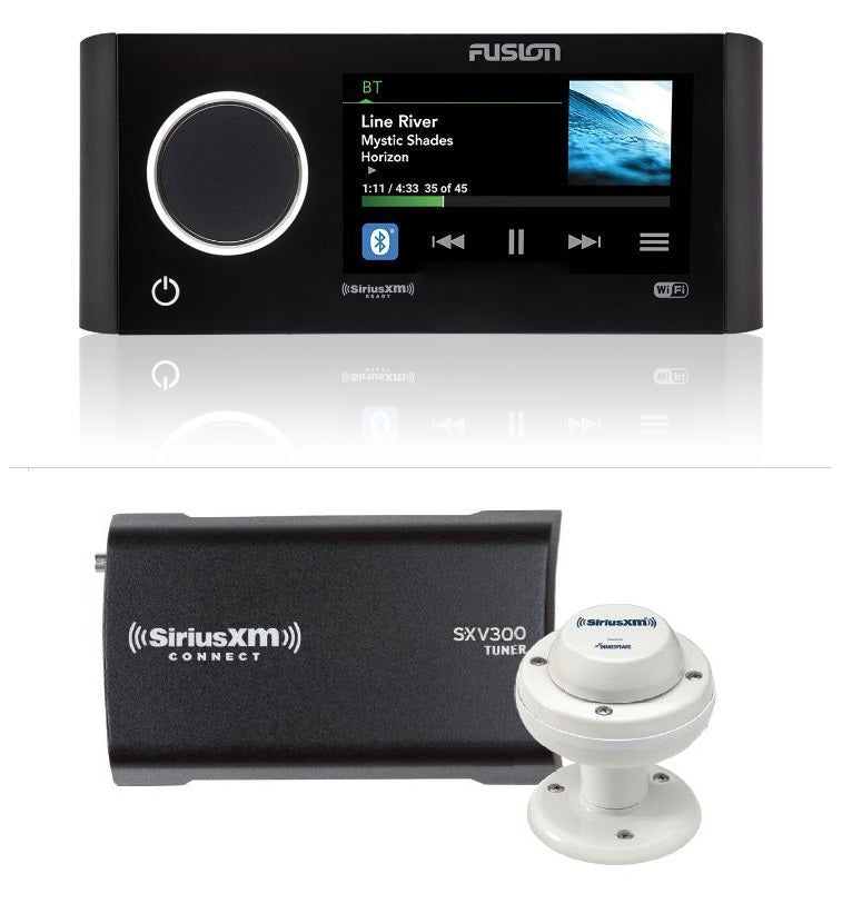 Fusion Apollo MS-RA770 Touchscreen AM/FM/BT/SiriusXM Stereo w/SiriusXM SXV300 Connect Tuner & Marine/RV Antenna - 010-01905-00/SXM