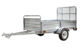 DetailK2 DK2 4.5 ft. x 7.5 ft. Single Axle Galvanized Multi-Utility Trailer (Drive-Up Gate Included) - MMT5X7G-DUG
