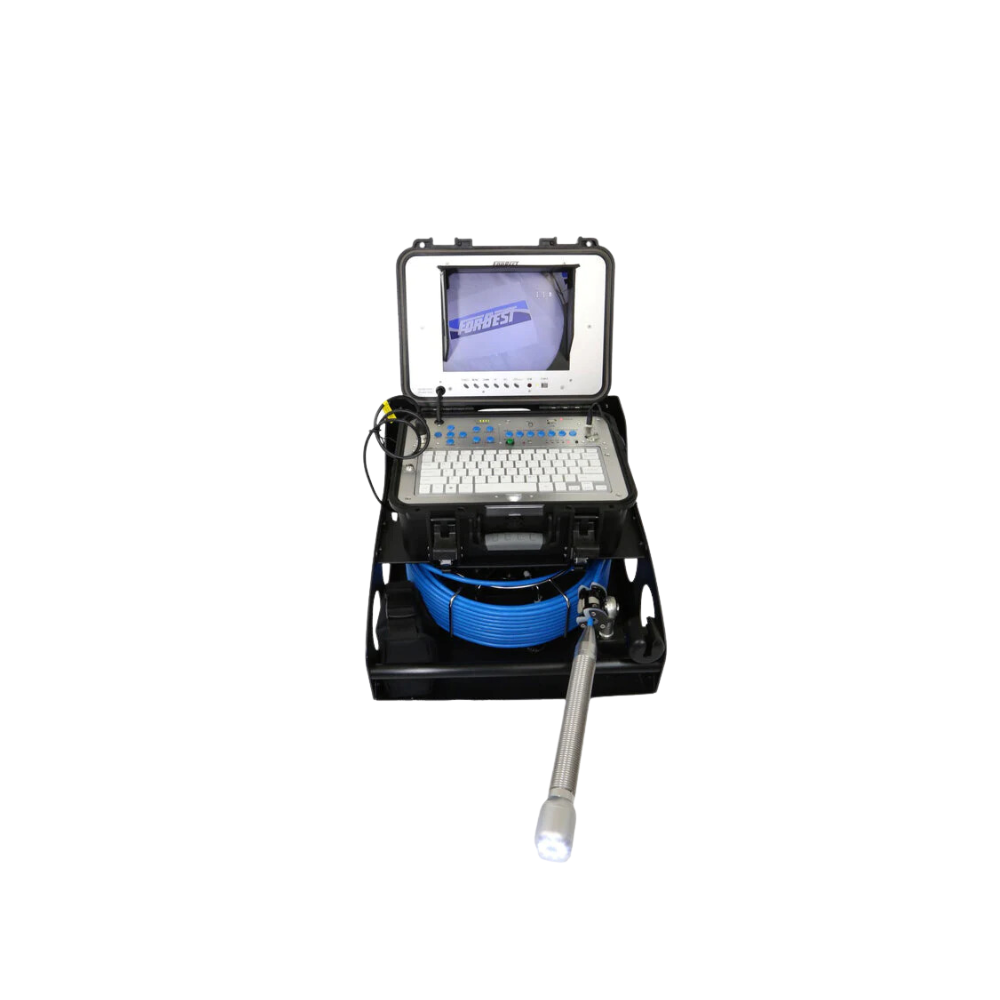 Forbest 4188K Series Portable Pipeline Inspection Camera with Catch Base Reel & 130 FT. Cable