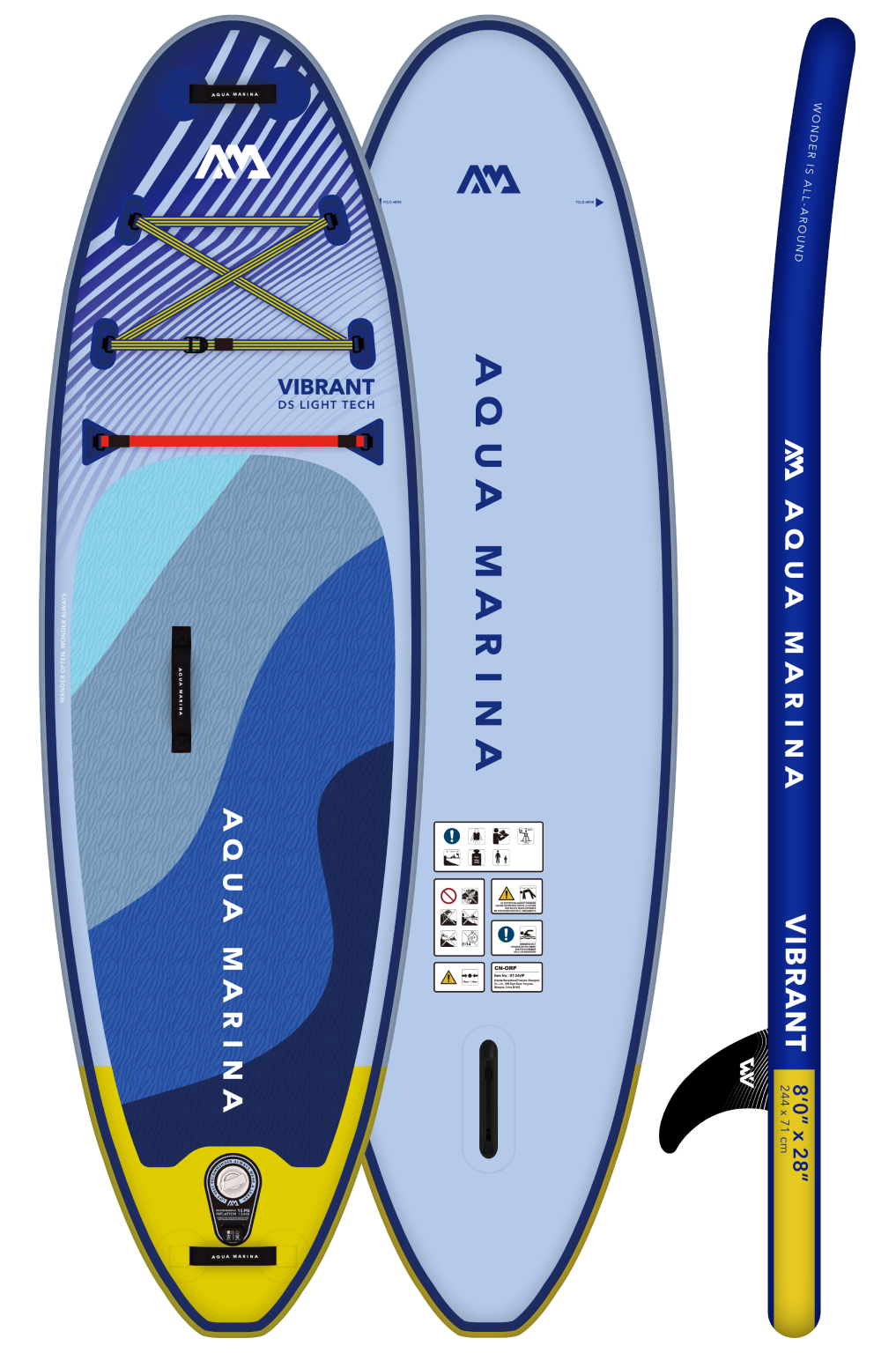 Aqua Marina Vibrant 8'0" Youth All-around iSUP 2.44m/10cm