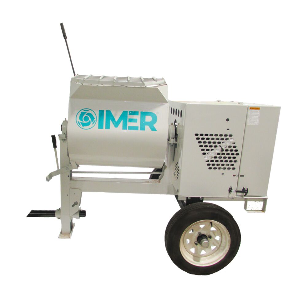 IMER USA HSM 6 Towable Steel Drum Mortar Mixer