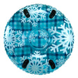 Aqua Leisure 43" Pipeline Sno™ Clear Top Racer Sno-Tube - Cool Blue Plaid - PST13365S2 - CW87409 - Avanquil