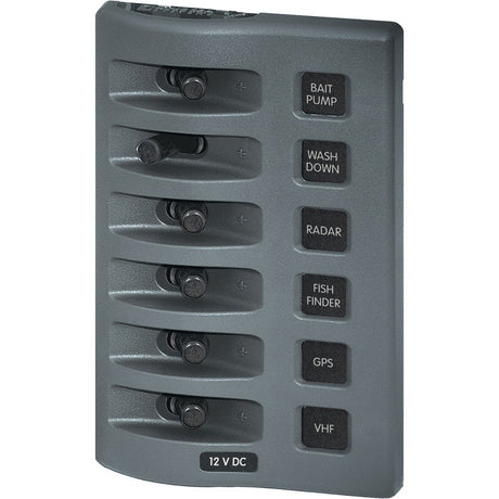 Blue Sea 4307 WeatherDeck® 12V DC Waterproof Switch Panel - 6 Position - CW51815 - Avanquil
