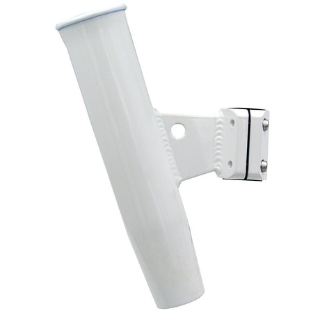 C.E. Smith Aluminum Vertical Clamp-On Rod Holder 1-5/16" OD White Powdercoat w/Sleeve - 53716 - CW80697 - Avanquil