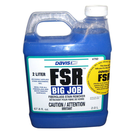 Davis FSR Big Job Fiberglass Stain Remover - 2-Liter - 792 - CW57821 - Avanquil