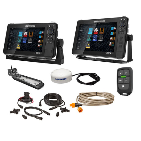 Lowrance HDS Live Bundle - 9" & 12" Display AI 3-In-1 T/M Transducer, Point 1 GPS Antenna, LR-1 Remote & Cabling - 000-15782-001 - CW85678 - Avanquil
