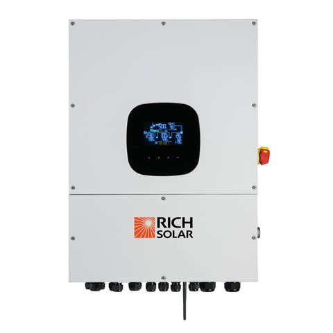 Rich Solar Nova 12k Pv Hybrid Inverter | All-in-one Solar Inverter | 12000w Pv Input | 10000w Output | 48v 120/240v Split Phase
