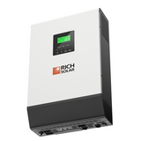 Rich Solar Hybrid Off-Grid Inverter | 2400W 24V 120A Output + 2.4kW Solar Input | 80A MPPT Charge Controller (Grid Feedback Optional)