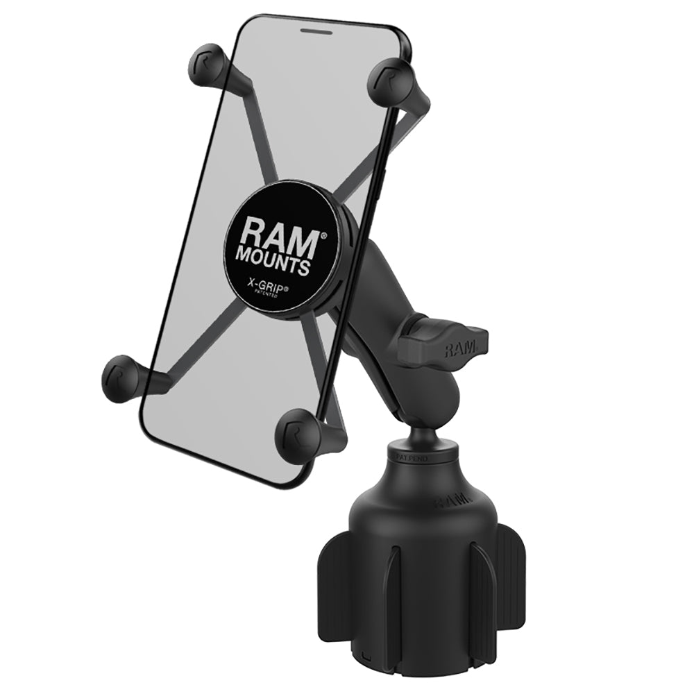 RAM Mount RAM® X-Grip® Large Phone Mount w/RAM® Stubby™ Cup Holder Base - RAP-B-299-4-UN10U