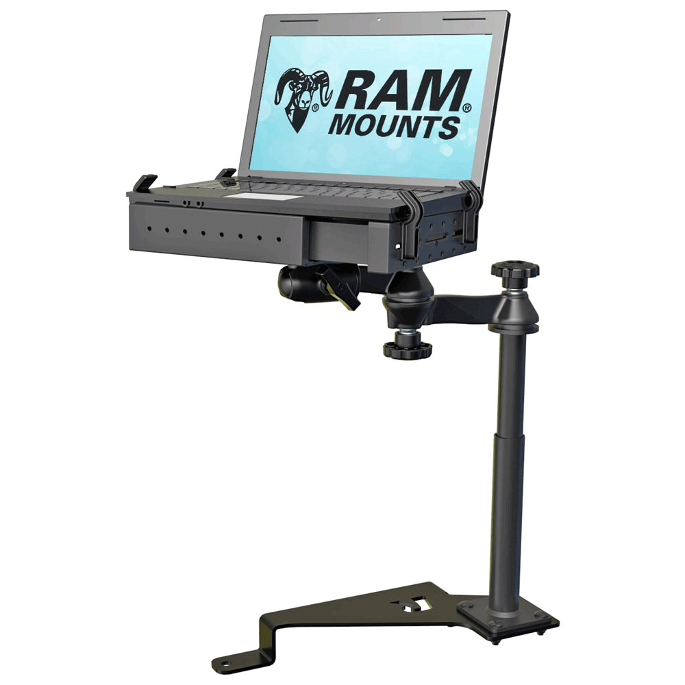 RAM Mount No-Drill™ Laptop Mount Vehicle System f/'17-20 Ford F-Series + More - RAM-VB-195-SW1