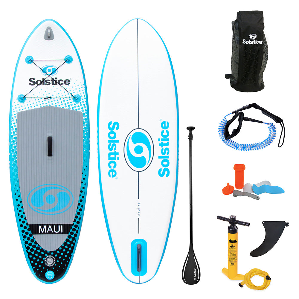 Solstice Watersports 8' Maui Youth Inflatable Stand-Up Paddleboard - 35596