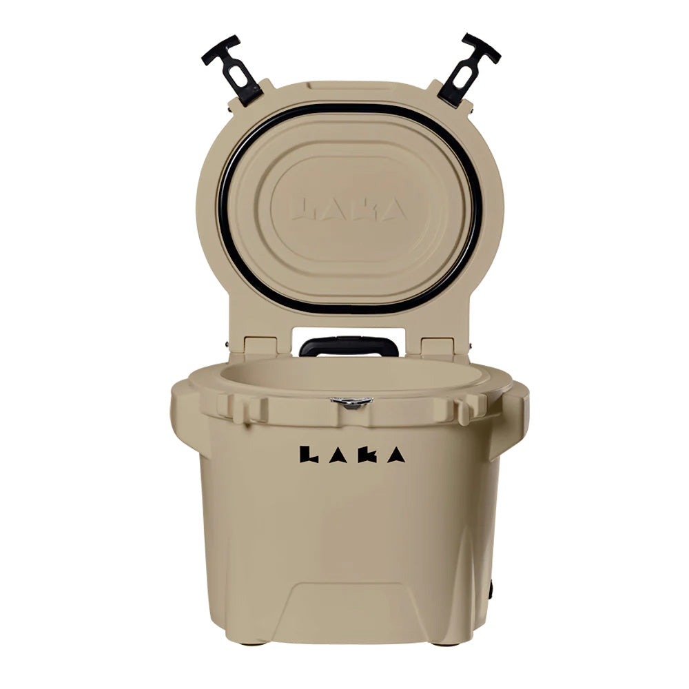 Laka Coolers 30 Qt Cooler with Telescoping Handle & Wheels - Tan - 1088