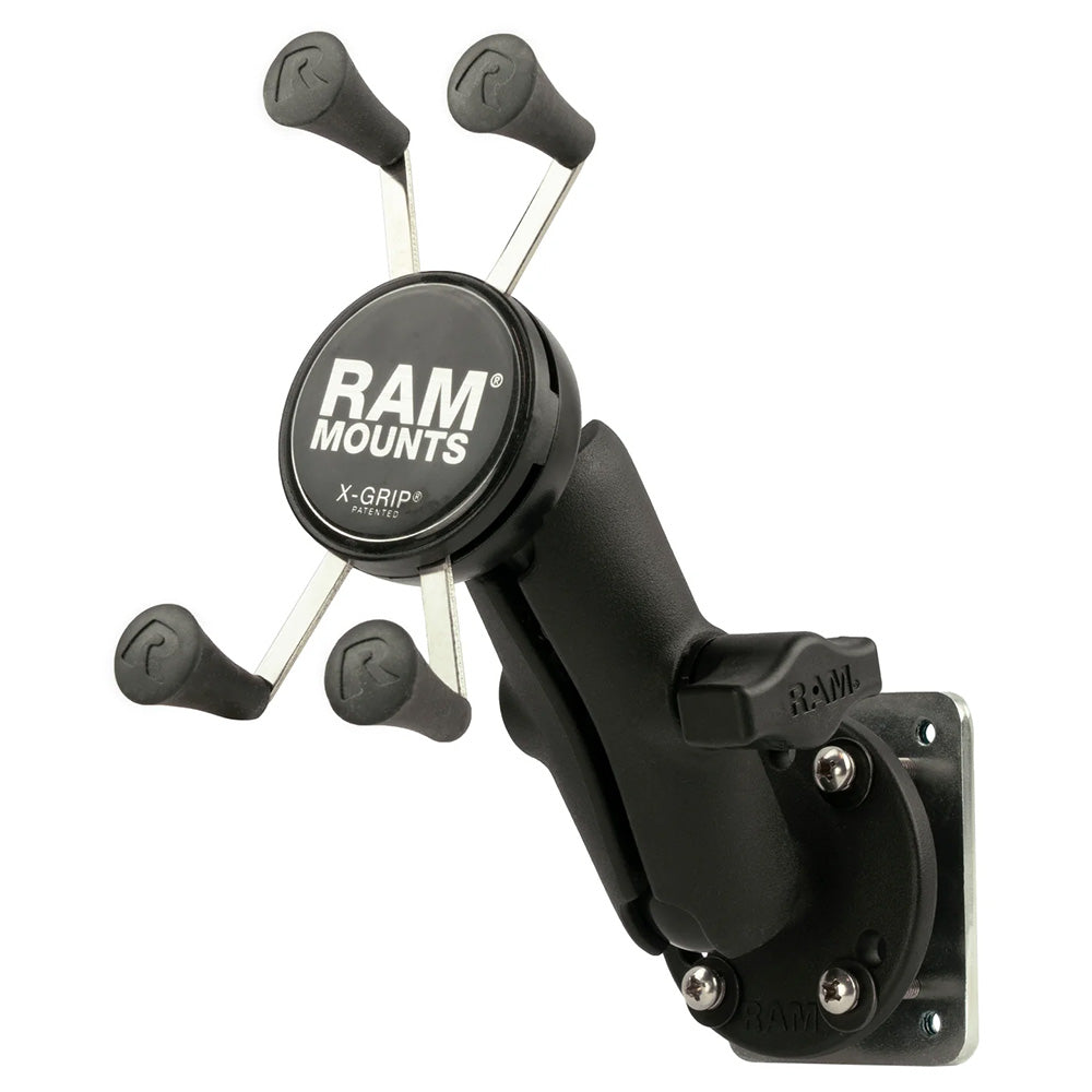 RAM Mount X-Grip® Phone Mount w/Drill-Down Base & Backer Plate - RAM-B-138-UN7-225B2U