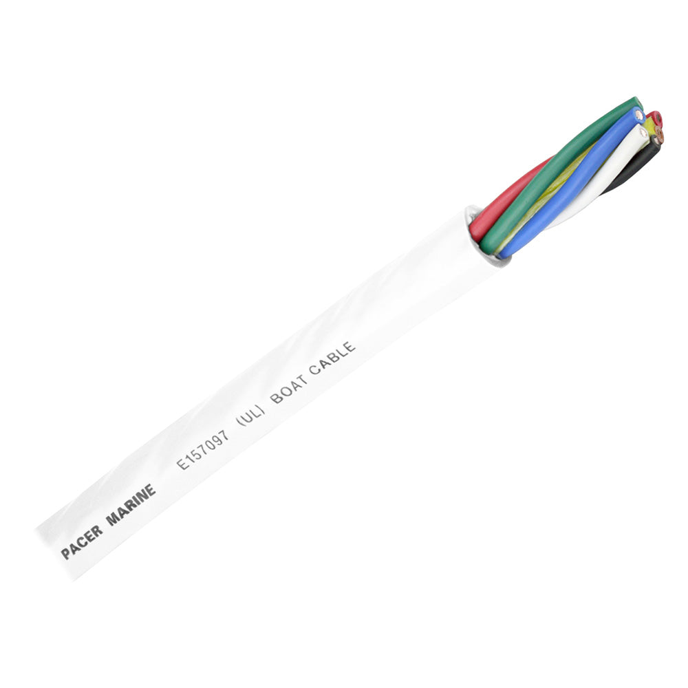 Pacer Round 6 Conductor Cable - By The Foot - 16/6 AWG - Black, Brown, Red, Green, Blue & White - WR16/6-FT