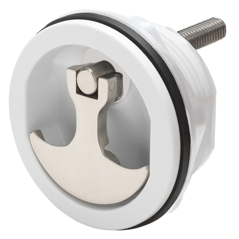 Whitecap Compression Handle - Nylon White/Stainless Steel - Non-Locking - 6230WC