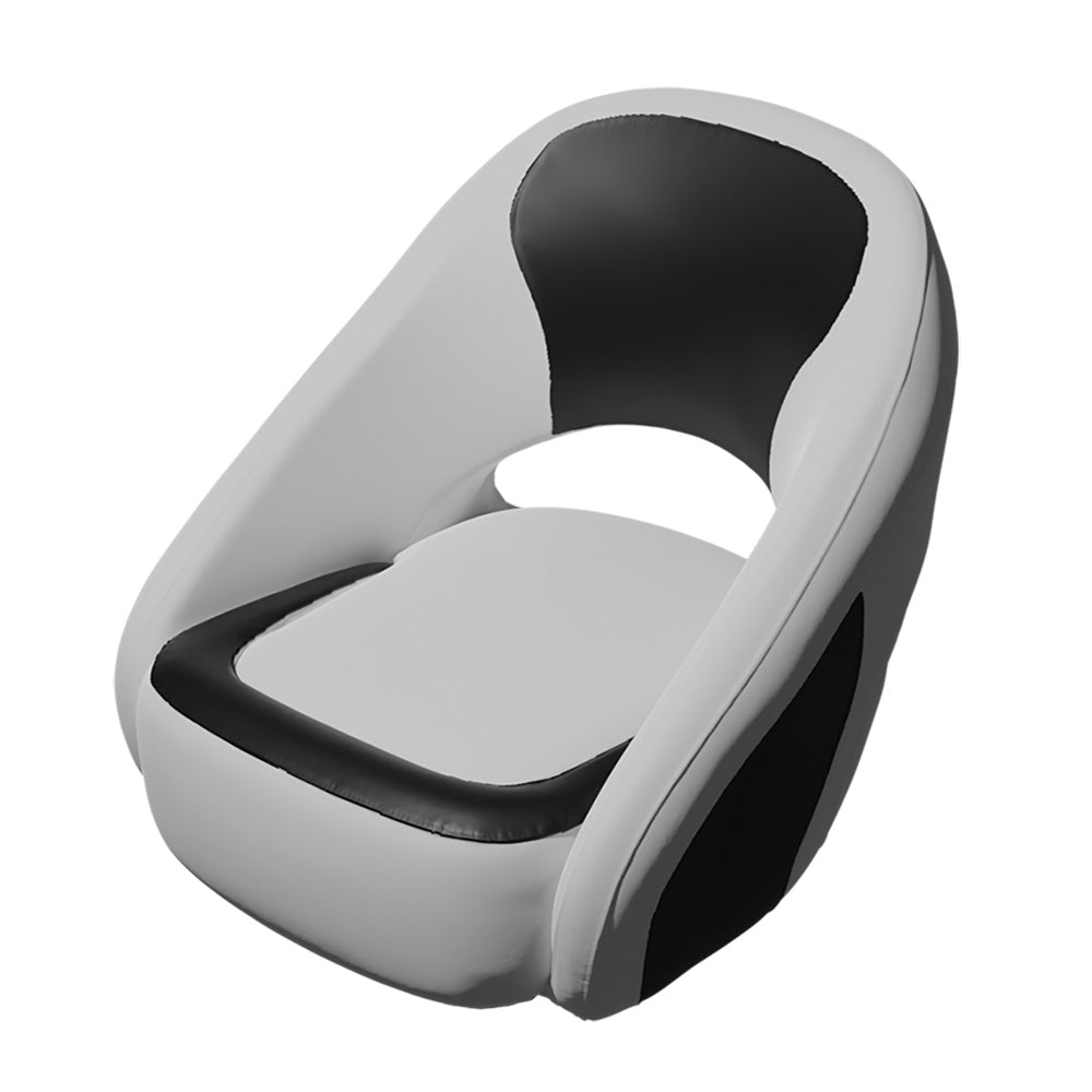 TACO Caladesi Smooth Bucket Seat - White/Black - BA2-25WHT-BLK