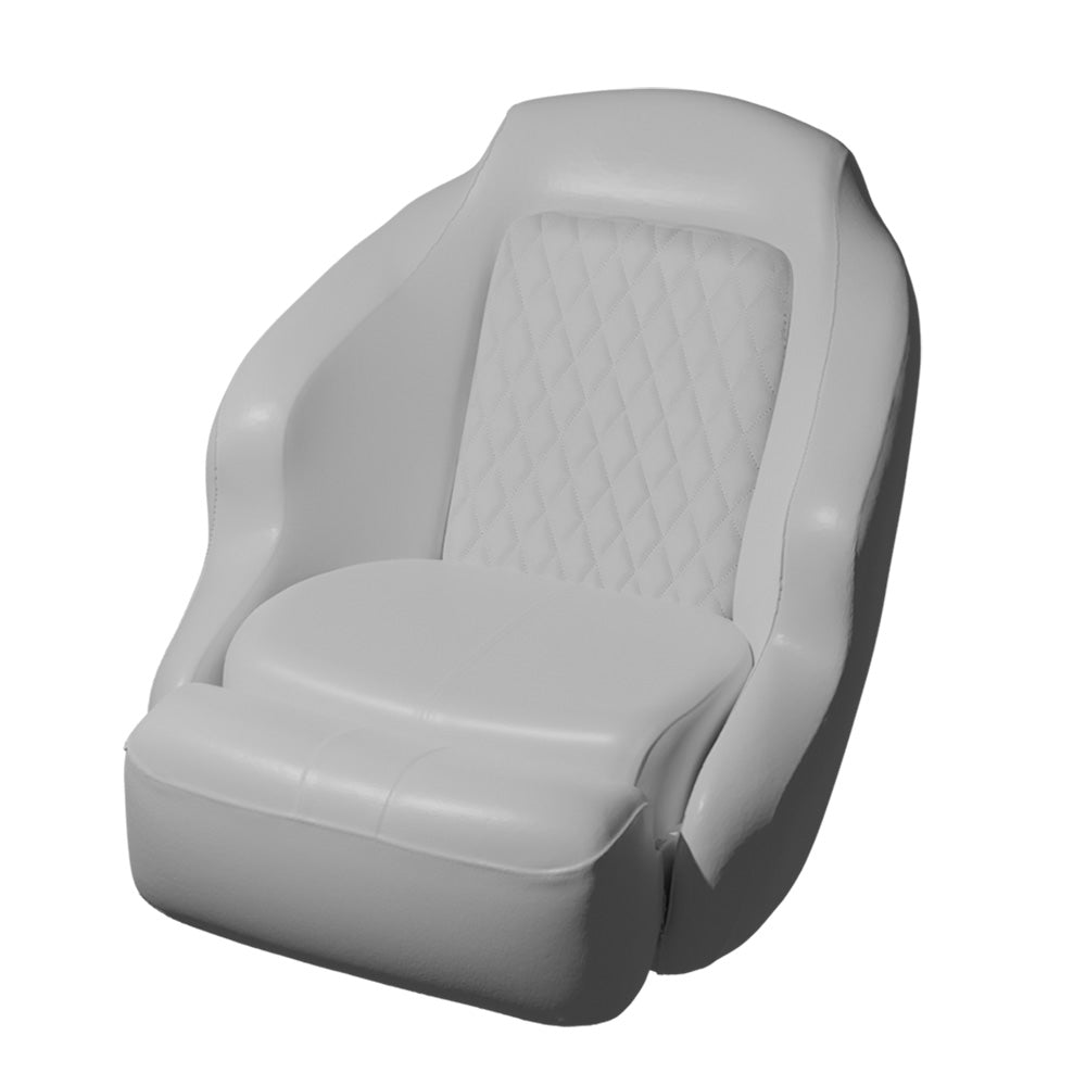 TACO Anclote Diamond Bucket Seat - White - BA1-25WHT