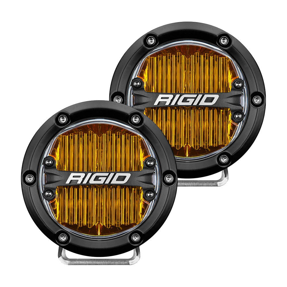 RIGID Industries 360-Series 4" SAE Fog Light - Yellow Light - Black Housing - 36111