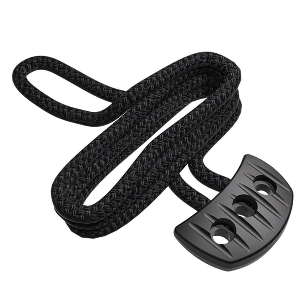 Snubber PULL w/Rope - Black - S51390