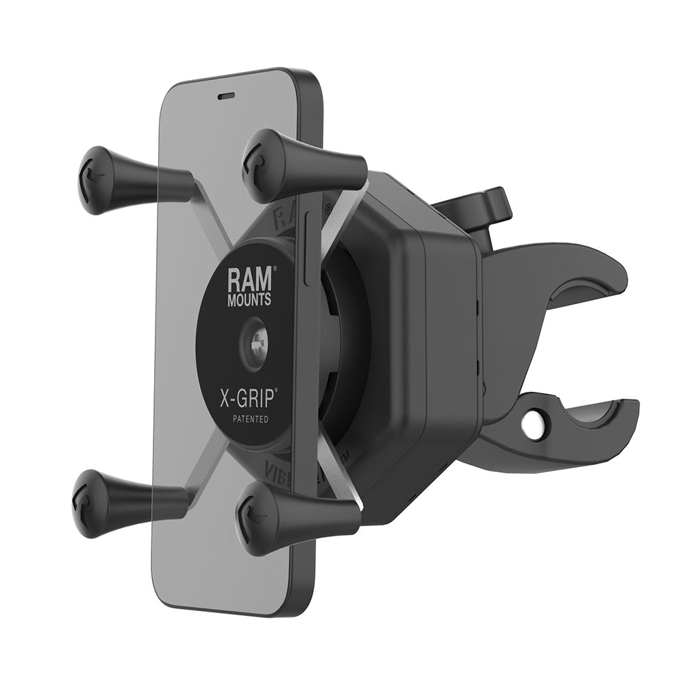 RAM Mount RAM® X-Grip® Phone Mount w/Vibe-Safe™ & Small Tough-Claw™ - RAM-HOL-UN7-462-400