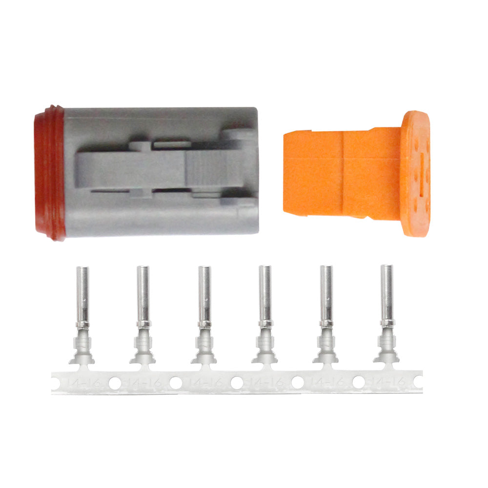 Pacer DT Deutsch Plug Repair Kit - 14-18 AWG (6 Position) - TDT06F-6RS