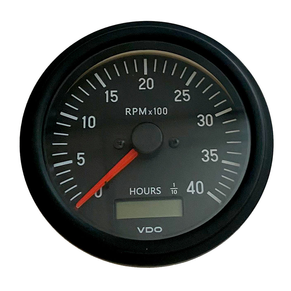 VDO Cockpit International Gen II 4K RPM Tachometer w/Hourmeter - 333-93500