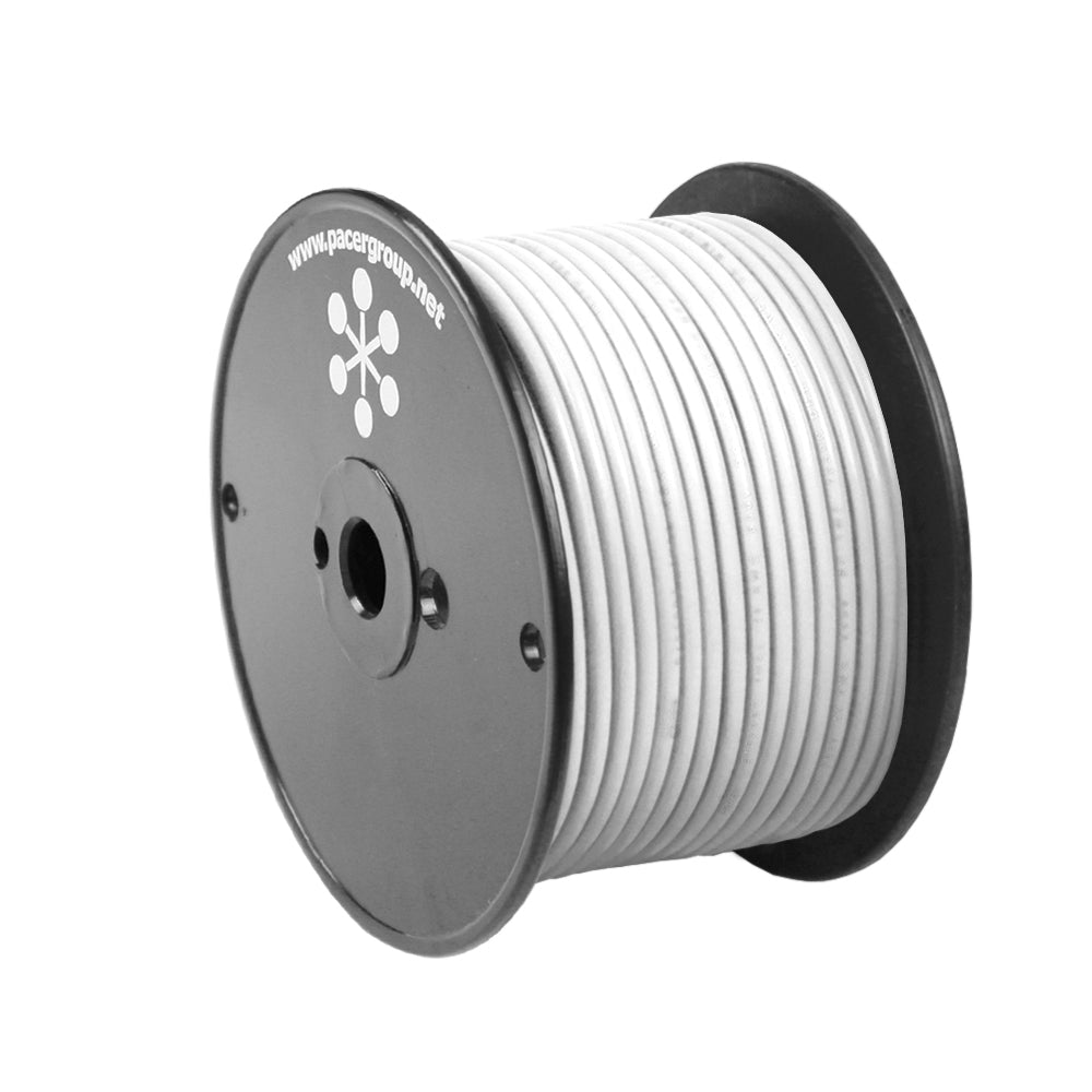 Pacer White 10 AWG Primary Wire - 20' - WUL10WH-20