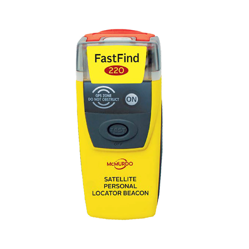 McMurdo FastFind 220™ Personal Locator Beacon (PLB) - Limited Battery Life (4 Years) Expires 2028 - 91-001-220A-C2028