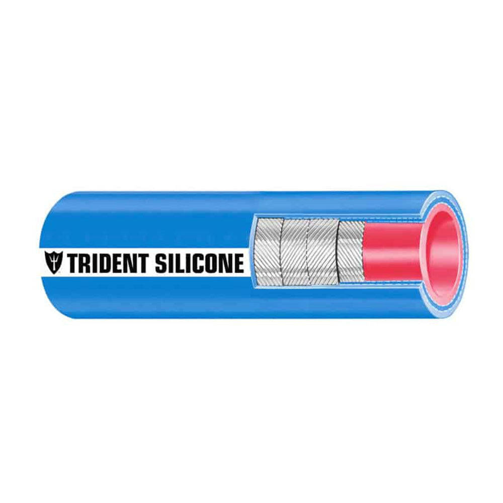Trident Marine 8" ID x 6' Long Silicone Marine Wet Exhaust & Water Hose - Blue - 202V8001