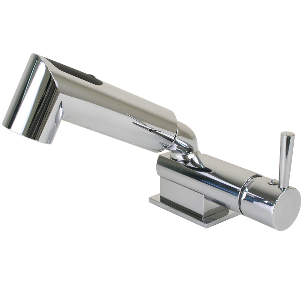 Scandvik Minimalistic Compact Single Level Mixer - Faucet & Shower Combo - Chrome - 16216