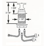 Scandvik T-Handle Shower Mixer Control - 10617P