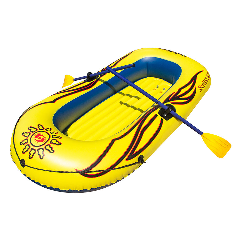Solstice Watersports Sunskiff 2-Person Inflatable Boat Kit w/Oars & Pump - 29251