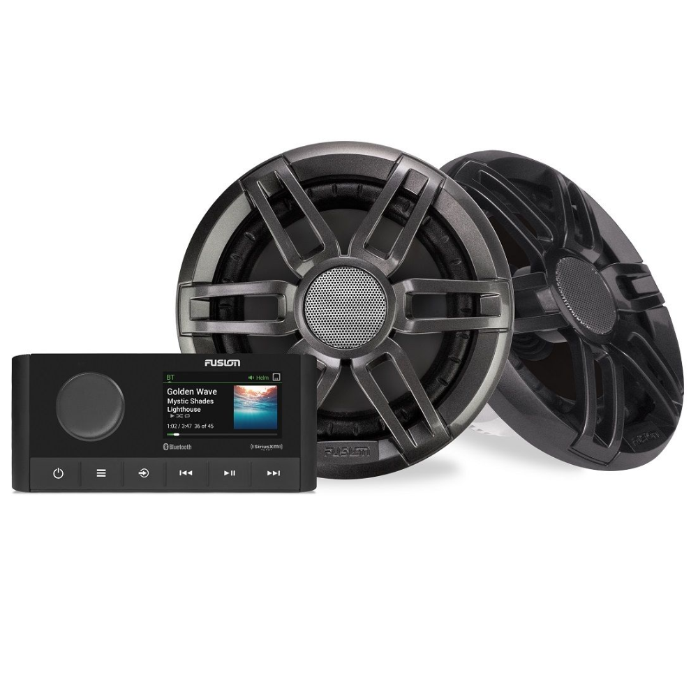 FUSION MS-RA210KSPG Bundle MS-RA210 Stereo with Pair XS Sport Speakers - 010-02250-60