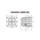 RIGID Industries Radiance + Pod - RGBW - Pair - 202053