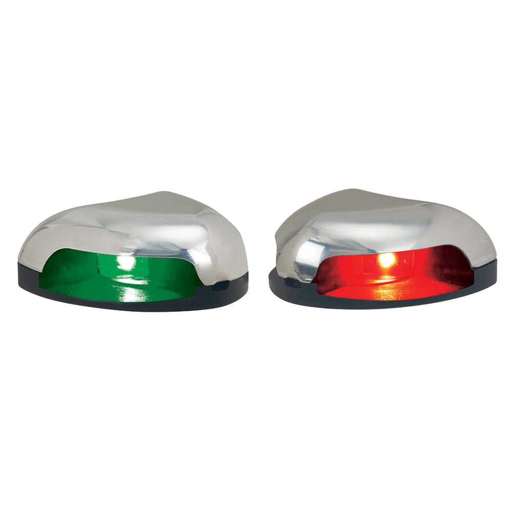 Perko Red/Green Horizontal Mount Side Light - Pair - Stainless Steel - 0626DP0STS