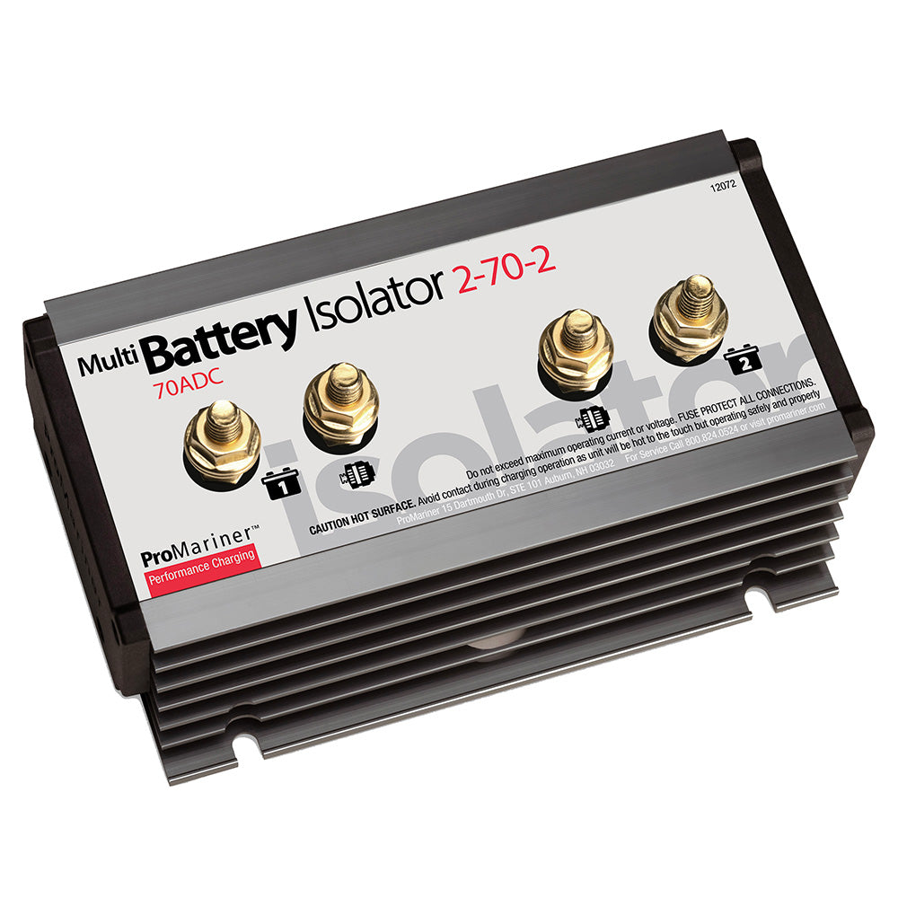ProMariner Battery Isolator - 2 Alternator - 2 Battery - 70 AMP - 12072
