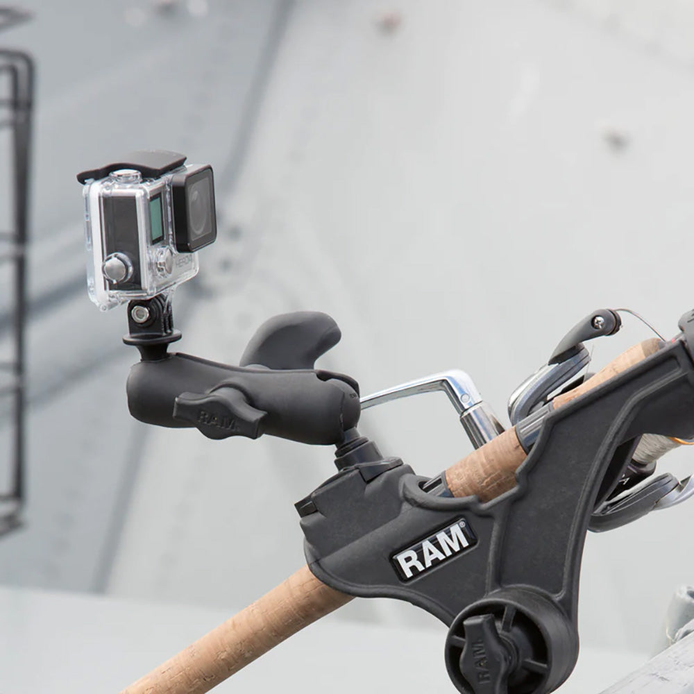 RAM Mount RAM ROD® JR Fishing Rod Holder w/Dual T-Bolt Track Base - RAP-434-421