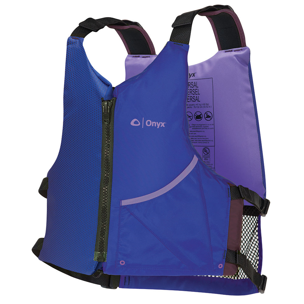 Onyx Universal Paddle PFD Life Jacket - Adult - Blue/Purple - 121900-600-004-24