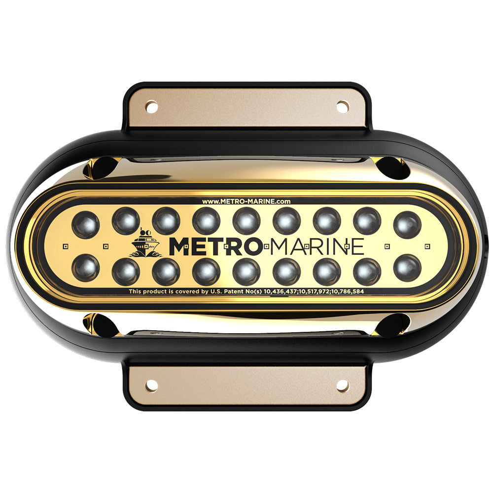 Metro Marine High-Output Elongated Surface Mount Light w/Intelligent Monochromatic LED's - Aqua, 90° Beam - F-SME1-H-A3-90