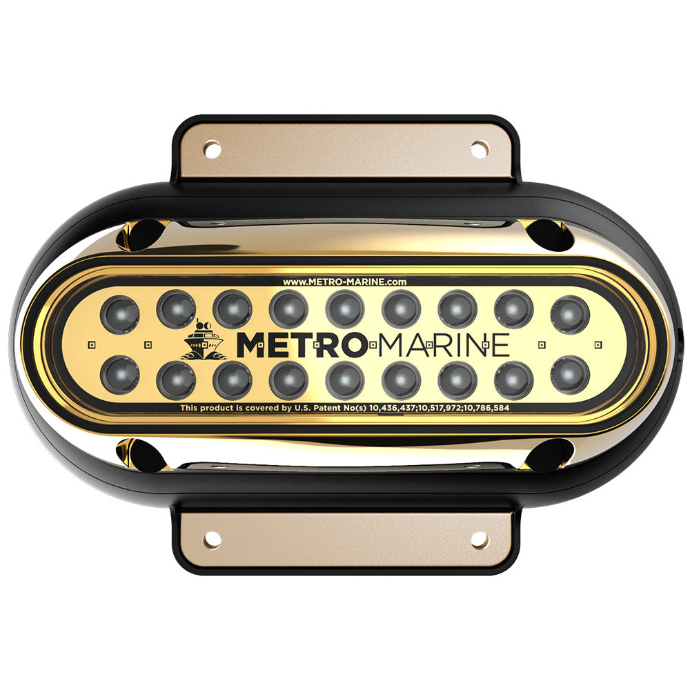 Metro Marine High-Output Elongated Surface Mount Light w/Intelligent Monochromatic LED's - Aqua, 45° Beam - F-SME1-H-A3-45