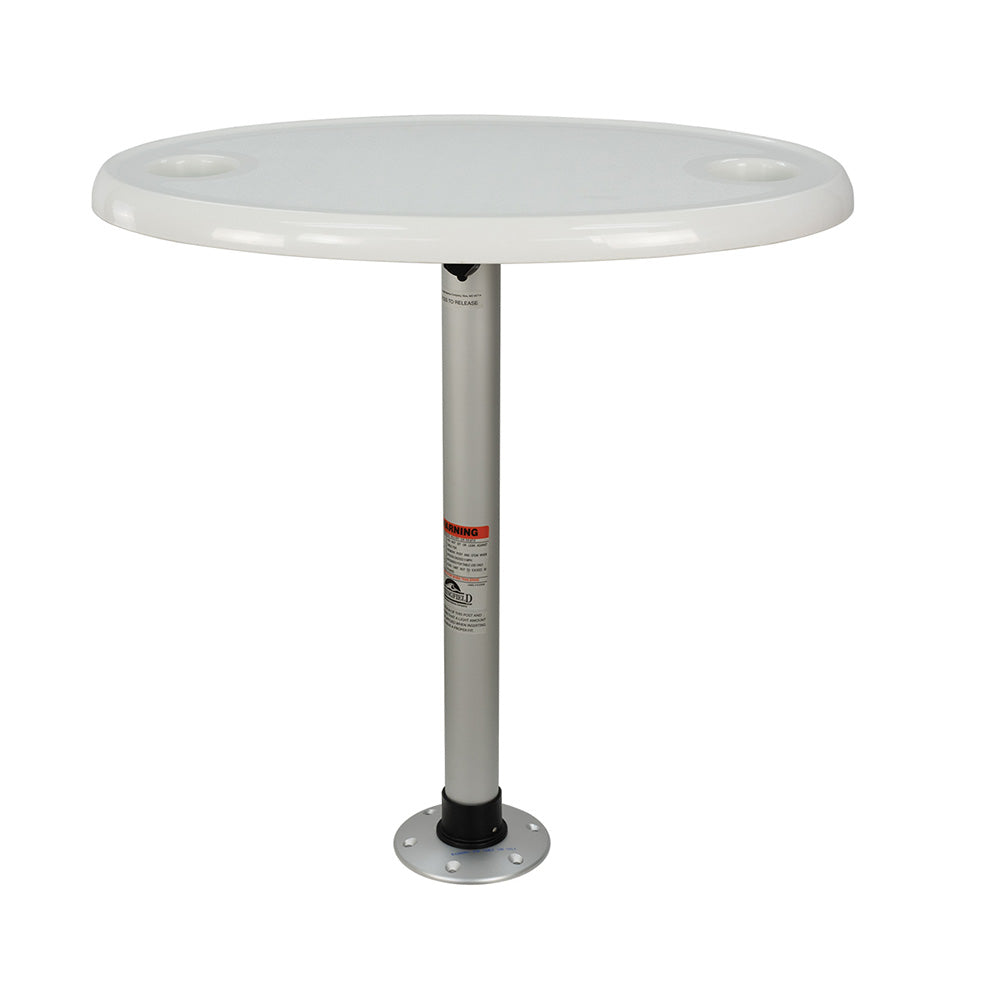 Springfield Thread-Lock™ Electrified Oval Table Package w/LED Lights & USB Ports - 1691227-L1