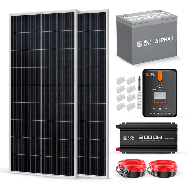 Rich Solar 400 Watt 12V Complete Solar Kit