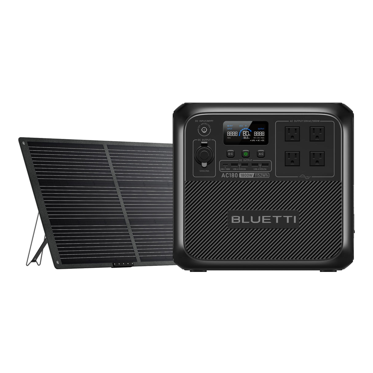 BLUETTI AC180P Solar Portable Power Station | 1,800W 1440Wh