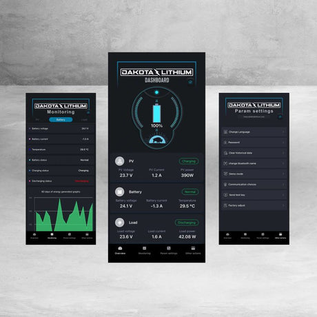 Dakota Lithium  Battery Monitor & Solar Integration Kit With Dl Dashboard Bluetooth App