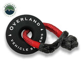 Overland Vehicle Systems Combo Pack Soft Shackle 5/8" 44,500 Lb. And Recovery Ring 6.25" 45,000 Lb. Black
