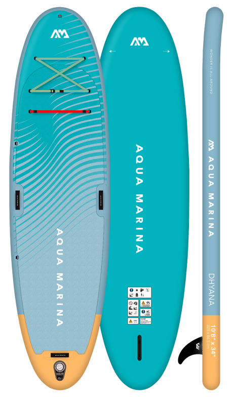 Aqua Marina Dhyana Fitness iSUP 3.25m/15cm w/ paddle, coil leash & carry strap