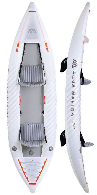 Aqua Marina Halve - Ultra-light Packayak 1/2-person. DWF Deck (paddle excluded)