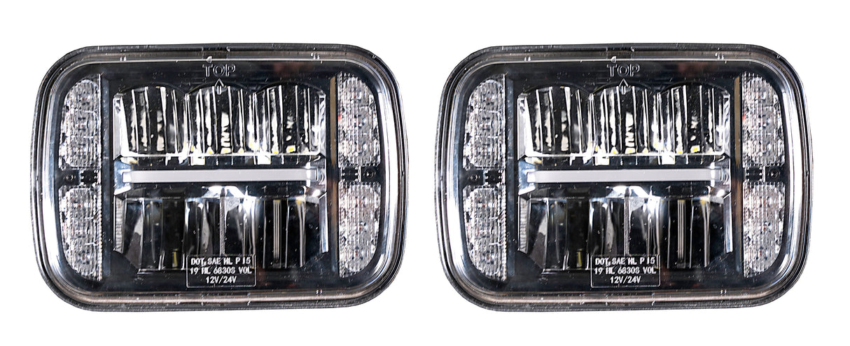 DetailK2 Dk2 Led Snow Plow Lights With Turn Signals and High Low Beam - LK4200