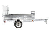 DetailK2 DK2 4.5 ft. x 7.5 ft. Single Axle Galvanized Multi-Utility Trailer (Drive-Up Gate Included) - MMT5X7G-DUG