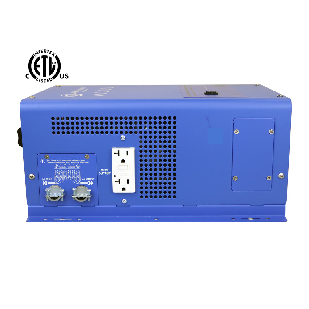 AIMS Power 2000 Watt Pure Sine Inverter Charger- ETL Listed Conforms to UL458 / CSA Standards - PICOGLF20W12V120V